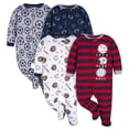 thumbnail image 1 of Conjunto de ropa Gerber para bebé niño, paquete de 4 pijamas con pies, 6-9 meses, 1 of 7