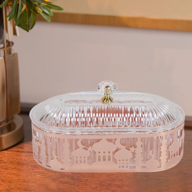 Bandeja para servir,Bandeja para aperitivos de boda con tapa,caja pequeña para regalos,Caja de bocadillos Plato de frutas Contenedor de dulces Moda,Caja de regalo de boda Caja de envoltura Rosa