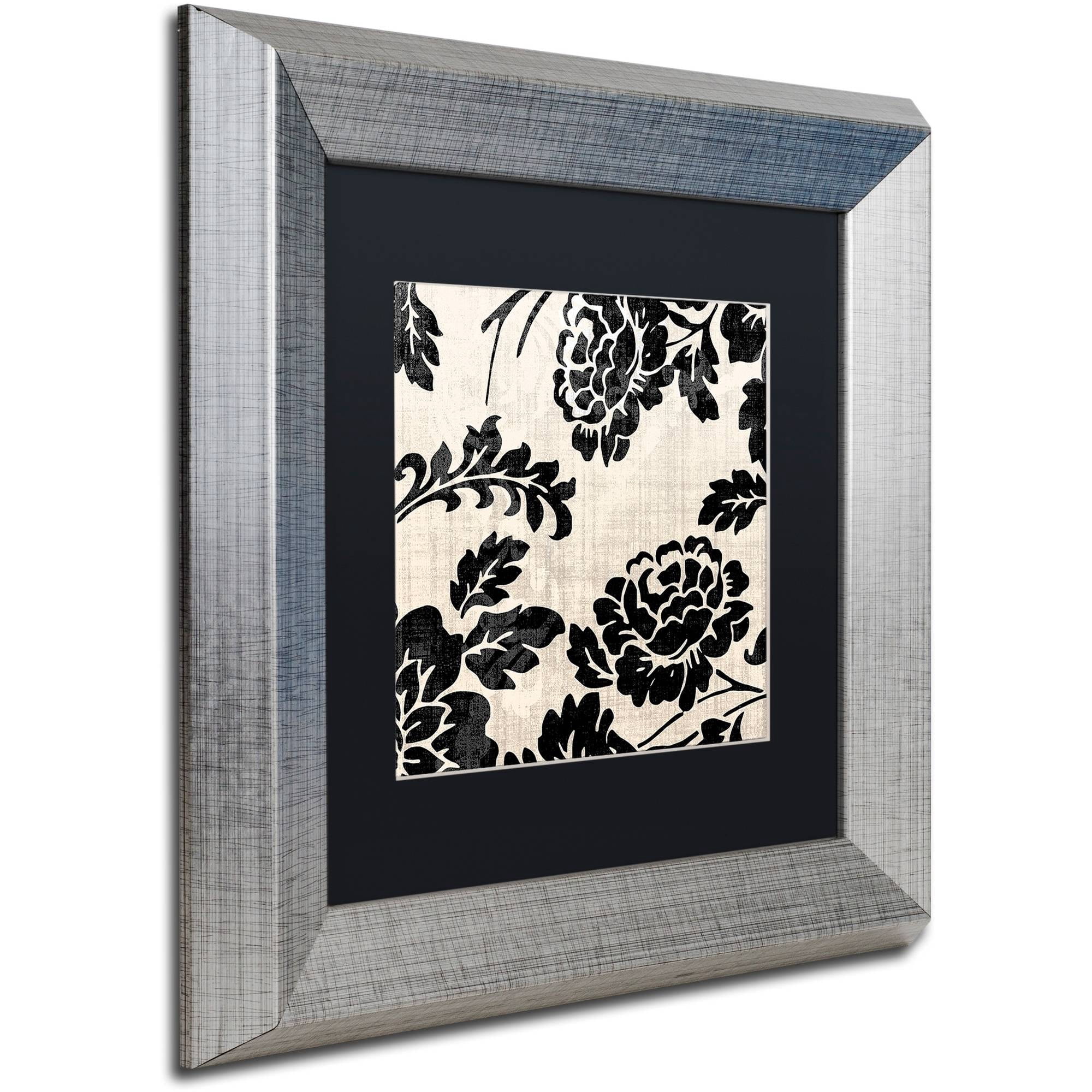 Trademark Fine Art "Stylesque III" Canvas Art by Color Bakery Black Matte, Silver Frame