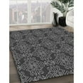 thumbnail image 2 of Ahgly Company Indoor Square Patterned Charcoal Black Area Rugs, 7' Square, 2 of 6