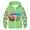 Green, variant on 67 shirt G'irls Cartoon Print Hooded Zip Up Jacket Long Sleeve Athletic Outerwear For K'ids Casual Sports Coat