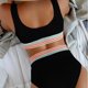 thumbnail image 4 of Traje de baño para mujer, color liso, escote en V, cintura alta dividida con costuras, bikini dividido, traje de baño para mujer, conjuntos de bikini para mujer, trajes de baño bikini para mujer, 4 of 6