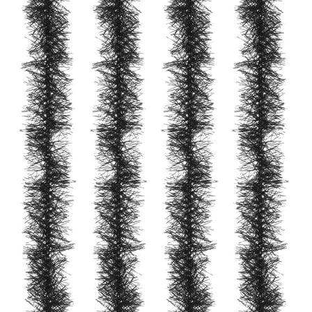 Uxcell 5Ft Feather Boa, 4Pcs Artificial Fluffy Feather Boas Party Decorations for DIY Crafts, Wedding Costume, Christmas, Concert, Halloween, Home Decor, Black