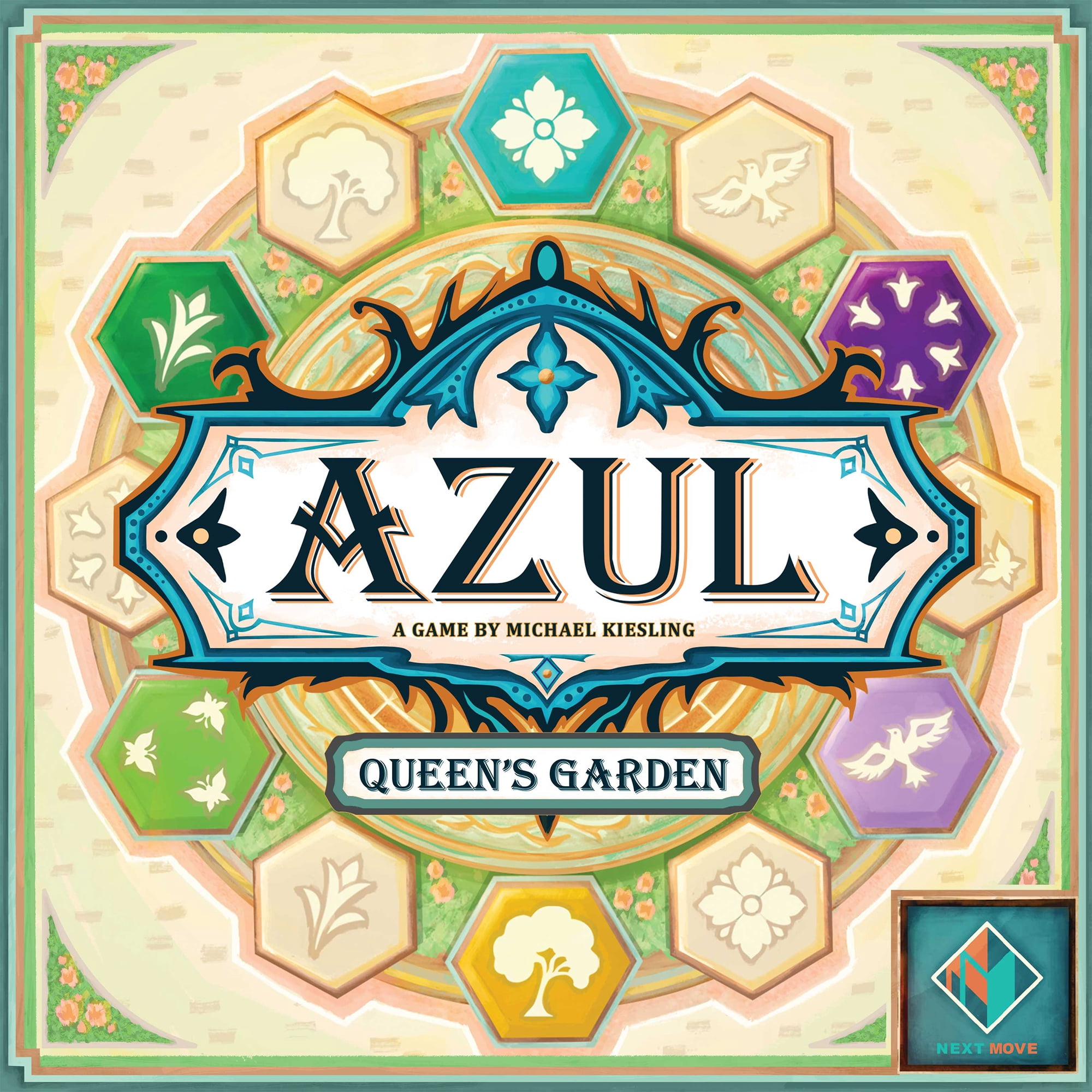 Azul: Queen's Garden Family Strategy Board Game by Asmodee for Ages 10+