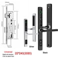 thumbnail image 1 of Slim Smart Fingerprint Door Lock With Handles Keyless Entry Door Lock Bluetooth Keypad Card Keyless For 35-120mm Door ,Corrosion-Resistant, 1 of 5