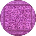 thumbnail image 1 of Ahgly Company Indoor Round Persian Purple Traditional Area Rugs, 6' Round, 1 of 4