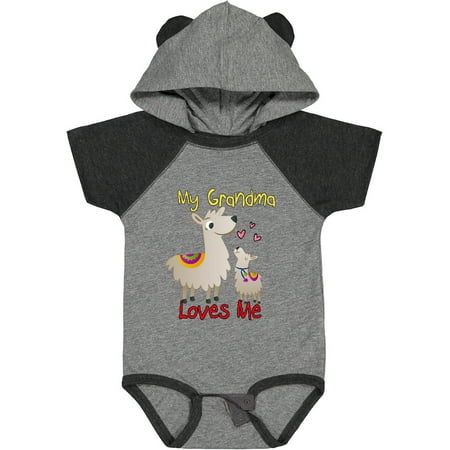 

Inktastic My Grandma Loves Me Llama Gift Baby Boy or Baby Girl Bodysuit