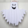 thumbnail image 4 of Disfraz de fantasma de Halloween para niño Disfraz de fantasma con cubo de calabaza para fiesta Cosplay Niños Niños Niñas Truco o trato Longitud 85 cm Blanco Baobao, 4 of 5