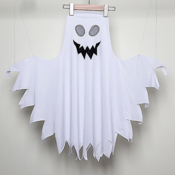 Disfraz De Fantasma De Halloween Para Niños | Capa Blanca Con Máscara | Largo 90-120cm Para Carnaval, Fiestas Y Pascua | Traje Medieval De Muerte Disfraz De Fantasma De Halloween Para Niños | Capa Blanca Con Máscara | Largo 90-120cm Para Carnaval, Fiestas Y Pascua | Traje Medieval De Muerte