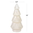 thumbnail image 2 of Better Homes & Gardens 12‘’  Decorative Tabletop Christmas Tree in Mercury Ribbed White Glass, Large, 2 of 15