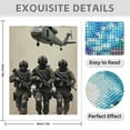 thumbnail image 3 of Diamond Art Kit for Adults, Realistic Modern Soldier Print No.30 Diamond Painting for Adults Beginners, 5D DIY Diamond Art Painting Kits, Colorful Diamond Painting Craft for Home Decor 12x16, 3 of 7