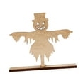 thumbnail image 3 of Estatua de Halloween, figura de madera, regalo de cumpleaños, adorno coleccionable decorativo, escultura para inauguración de la casa, oficina, sala Espantapájaros, 3 of 8