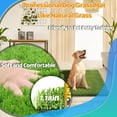 thumbnail image 3 of Sanmadrola Dog Pee Pads Puppy Pet Pad Artificial Dog Grass Pad Training Pads for Dogs Potty Pee Tray Fake Grass Mat Reusable for Indoor and Outdoor Washable 26x51 inch Extra Large, 3 of 9
