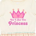 thumbnail image 4 of Inktastic Yes I Am the Princess Crown Girls Toddler Dress, 4 of 5