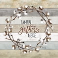 thumbnail image 2 of Gango Home Decor Contemporary Family Gathers Here Cotton Wreath & Home Cotton Wreath by Marla Rae (Printed on Paper); Two 12x12in Unframed Paper Posters, 2 of 5
