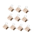 thumbnail image 4 of yuksok 10 Pieces Small Binder Clips PU Leather Craft Clips Set for Desk Home Office L, 4 of 9