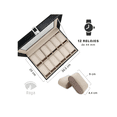 thumbnail image 3 of Estuche Alhajero Organizador De Relojes Y Joyas color Beige, 3 of 4