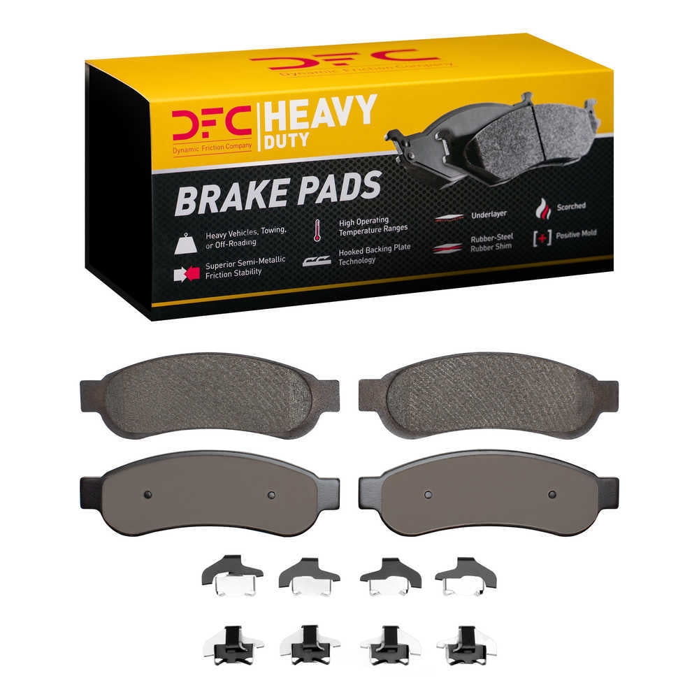Dynamic Friction Company 1214-1067-01 DFC Heavy Duty Pads and Hardware Kit