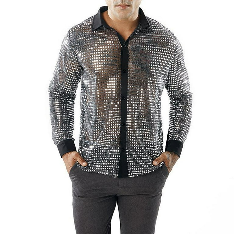 Mens sparkly store dress shirts