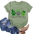 thumbnail image 2 of Hwmodou Female T-Shirts Happy St. Patrick's Day Printed Women Casual Printing Shirts Round Neck Short Sleeve Tee Tops Tunic Blouse Office Home Wear Clothing For Woman, 2 of 4
