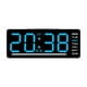 thumbnail image 2 of Reloj electrónico para muebles de oficina en casa, reloj despertador digital multifuncional, reloj LED con pantalla de fecha y temperatura, reloj electrónico, 2 of 6