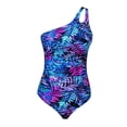 thumbnail image 4 of Women one Shoulder 1 Bikini Sets Piece Swimsuit for Women High Waist Two Piece Swimsuit Bathing Suits Full Coverage Sheathing Swimsuit Keyhole Swimwear, 4 of 4