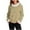 Yellow, variant on Pullover Sweaters for Women Crewneck Plaid Print Sweaters Casual Long Sleeve Sweaters S