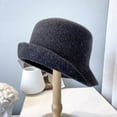 thumbnail image 3 of CoCopeaunt Wool Autumn And Winter Fishermen’S Cap, French Style Small Upturned Elegant Light-Body Matching Basin Cap Woman, 3 of 6