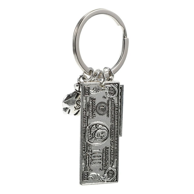 MasteelfCA 1pc Funny Dollar Key Chain Bag Keys Hanging Pendant Decorative Keychain