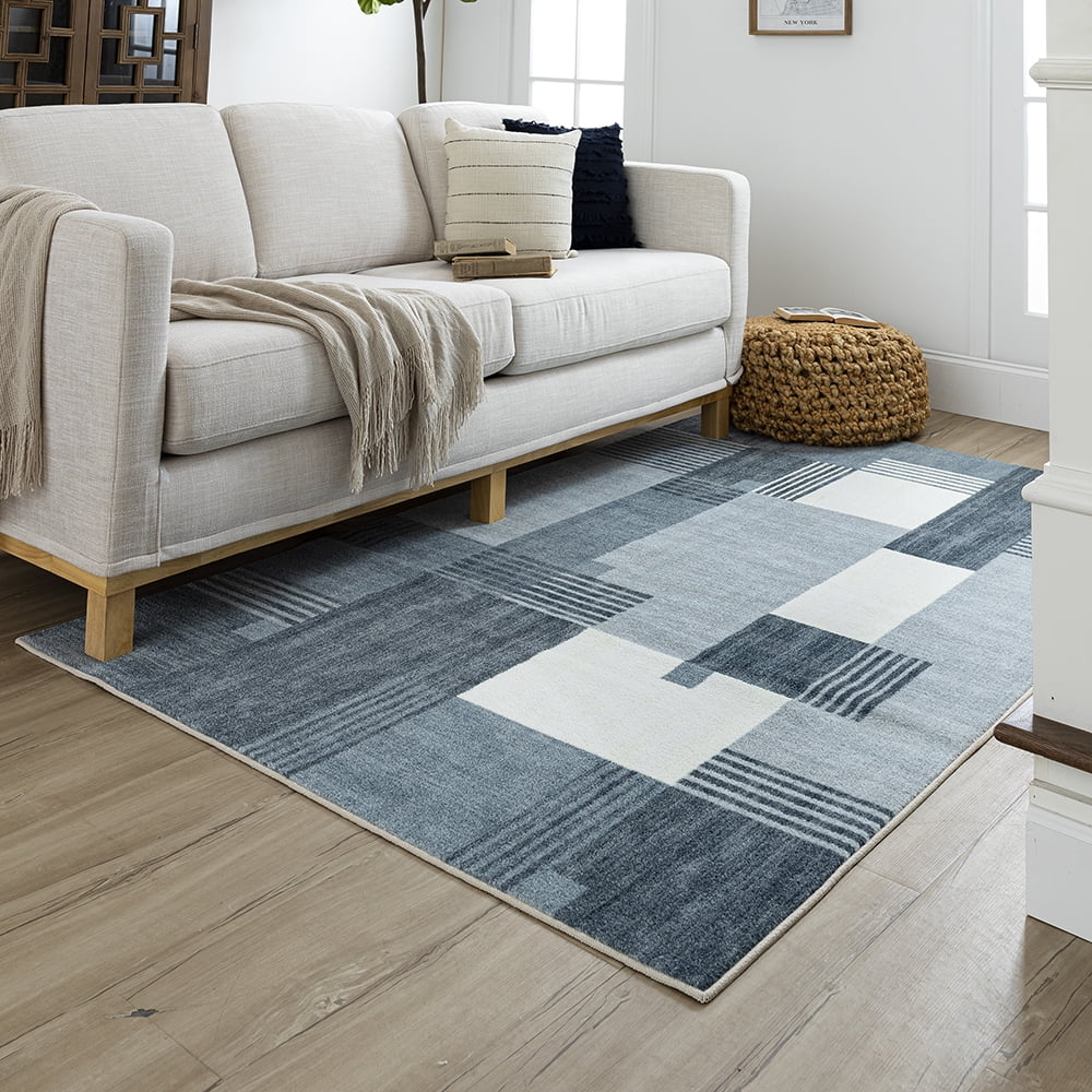 Mohawk Home Alliance Indoor Geometric Area Rug, Blue, 5' x 8'