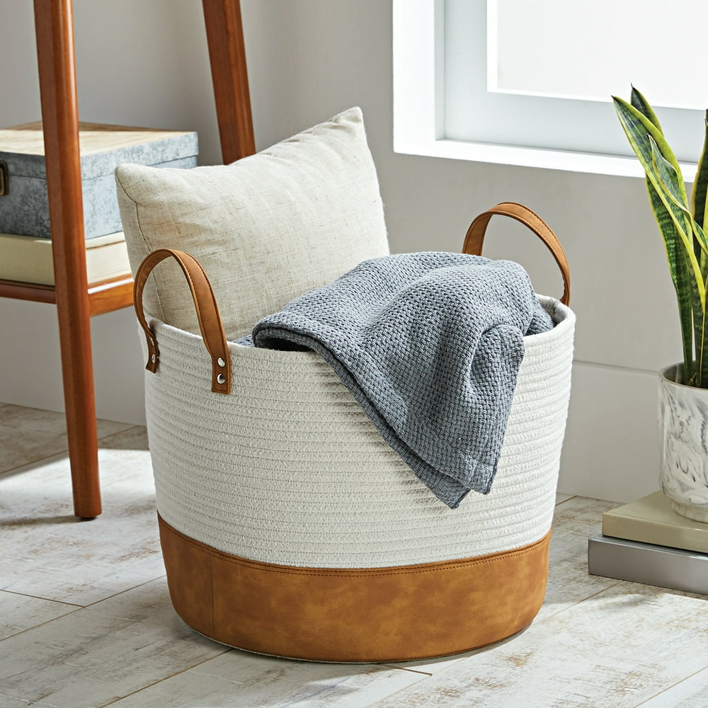 pillowfort decorative toy storage basket