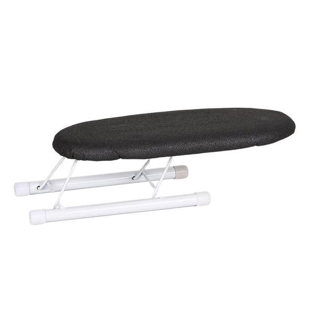 Tabletop Ironing Board Foldable Legs Compact for Home Sewing Room Household Dark Grey