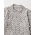 thumbnail image 5 of Suéter de golf de punto con cuello redondo TRAF ZR Y2k, suéter de media manga con perlas, suéter de primavera para mujer, camisetas de punto 2024, 5 of 5