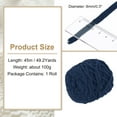 thumbnail image 2 of Uxcell Chenille Chunky Yarn, Plush Bulky Thick Fluffy Yarn for Crochet, Soft Velvet Blanket Yarn for Sweater Hand Knitting Crocheting Blue, 2 of 6