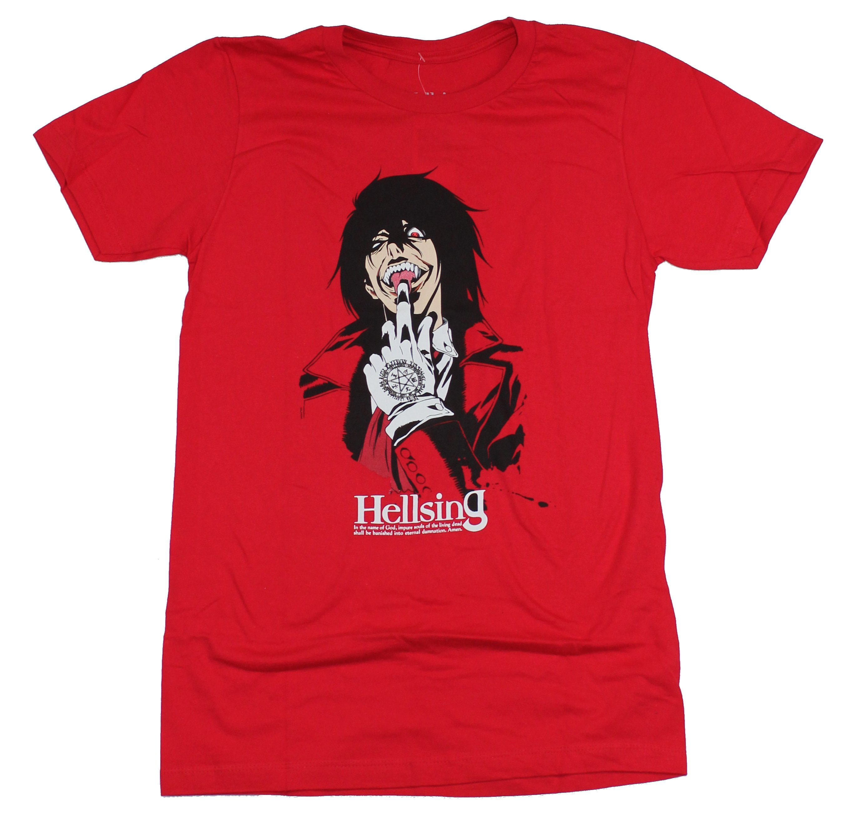 Men/'s Women/'s All Sizes High Quality Graphic Shirt Alucard Demon Hellsing T-Shirt