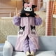 thumbnail image 3 of Pijama de felpa nuevo para padres e hijos de Hello Kitty Anime Sanrios Cinnamoroll Kuromi Otoño Invierno Albornoz cálido para niñas Ropa de casa, 3 of 5