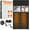 Black and Clear, variant on Upgraded Magnetic Thermal Insulated Door Curtain for Winter with Clear Window, Fit Door Size 34x82 in,Heavy Duty 4-Layer Oxford with Thicken Cotton, Self-Closing for Sliding Glass Doorways, Black