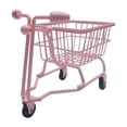 thumbnail image 1 of Mini carrito de compras, mini cesta de almacenamiento, modelo de carrito, lindo accesorio de fotografía. rosa, 1 of 9