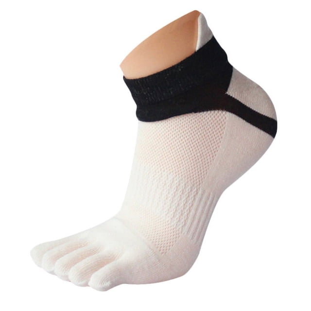 1 Paire de Chaussettes de Sport pour Hommes, Chaussettes de Course Blanches