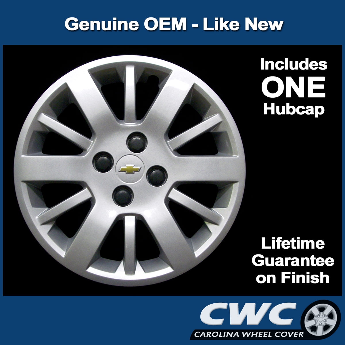 OEM Genuine GM Chevrolet Wheel Cover Professionally Refinished