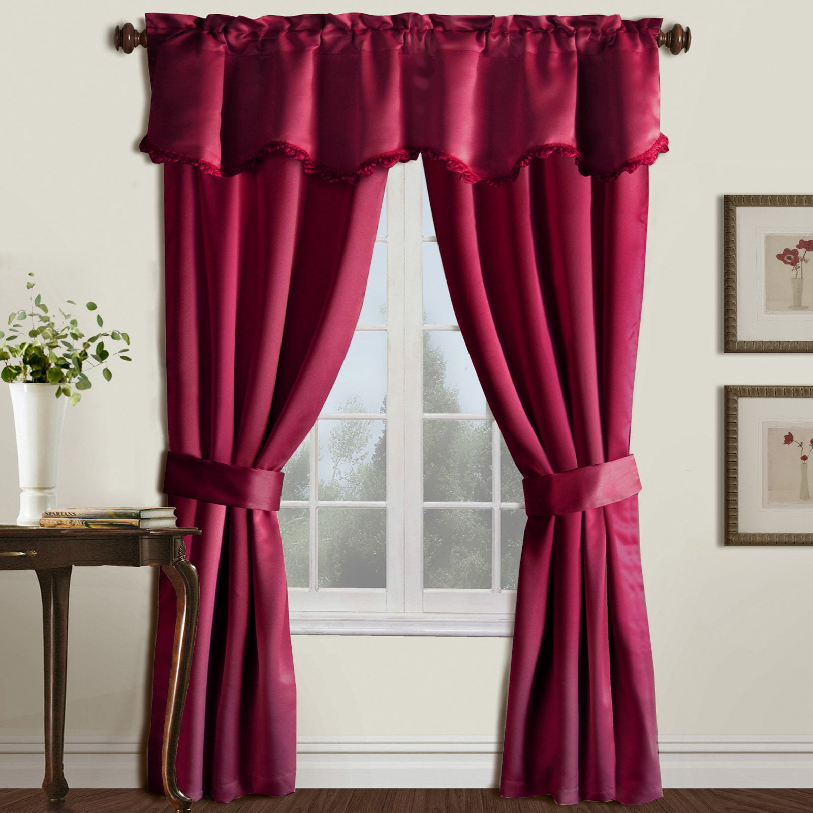 Burlington 52 X 63 Window Curtain Five Piece Curtain And Valance