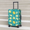 thumbnail image 6 of Disketp Lemon Blue Elastic Travel Luggage Cover Travel Suitcase Protective Cover For Trunk Case Apply To 18''-32'' Suitcase Cover-Medium, 6 of 7