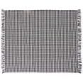 thumbnail image 3 of REDEARTH Classic Throw Blanket -Medium Weight Soft Lap Bed Throw for Sofa Bed Couch Chairs loveseats car, Living, Indoor/Outdoor use 100% Cotton (50x60; Houndstooth Sand Black), 3 of 6