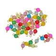 thumbnail image 3 of KLKCMS 50x Assorted Crystal Charms Frosted Beads Pendant Findings Jewelry Makings Gold Pin, 3 of 8