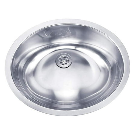 Dowell 5-3/4" Deep Oval Undermount Single Bowl 19-1/8x16-1/8 Stainless Steel Bathroom Sink (18 Gauge, 6001 1916)