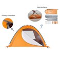 thumbnail image 3 of JAAE Beach Tent UPF 50+ Sun Shelter for 3-4 Person, Easy to Assemble Beach Umbrella Outdoor Sun Shade, XL Portable Anti-UV Camping Fishing Canopy Tents, 3 of 9