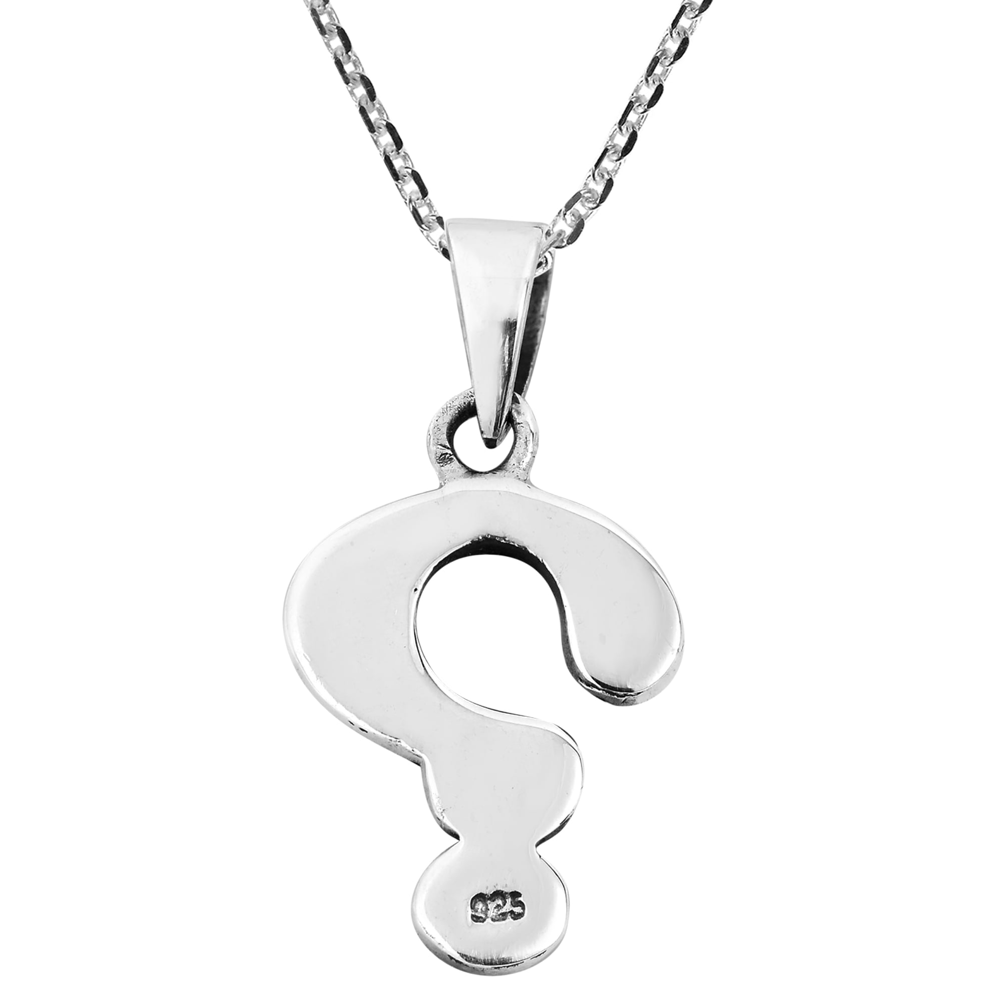Guess UBN20007 Stainless Steel Zircon Embellished Question Mark Pendant  Necklace - Silver: Buy Online at Best Price in Egypt - Souq is now Amazon.eg