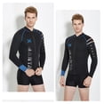 thumbnail image 4 of Traje de neopreno Top Top Thermal Chaqueta térmica Traje de buceo Plasta solar Traje de surf Traje de baño para aeróbicos de agua Piragüismo Surfing Kayak Negro XXL 3MM Inevent OD003697-04, 4 of 7