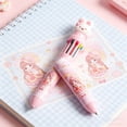 thumbnail image 5 of Tumdkd 10 Color Cute Character Multi-Color Ballpoint Pen, Click Style Retractable Colored Pens, All-in-One Office Art Journaling Stationery, 1pc, 5 of 6
