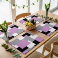 thumbnail image 5 of Abstract Geometric Placemats Set of 4 Mid Century Pink Nordic Place Mats Table Mats Kitchen Dining Home Outdoor Party Table Decoration, 5 of 9